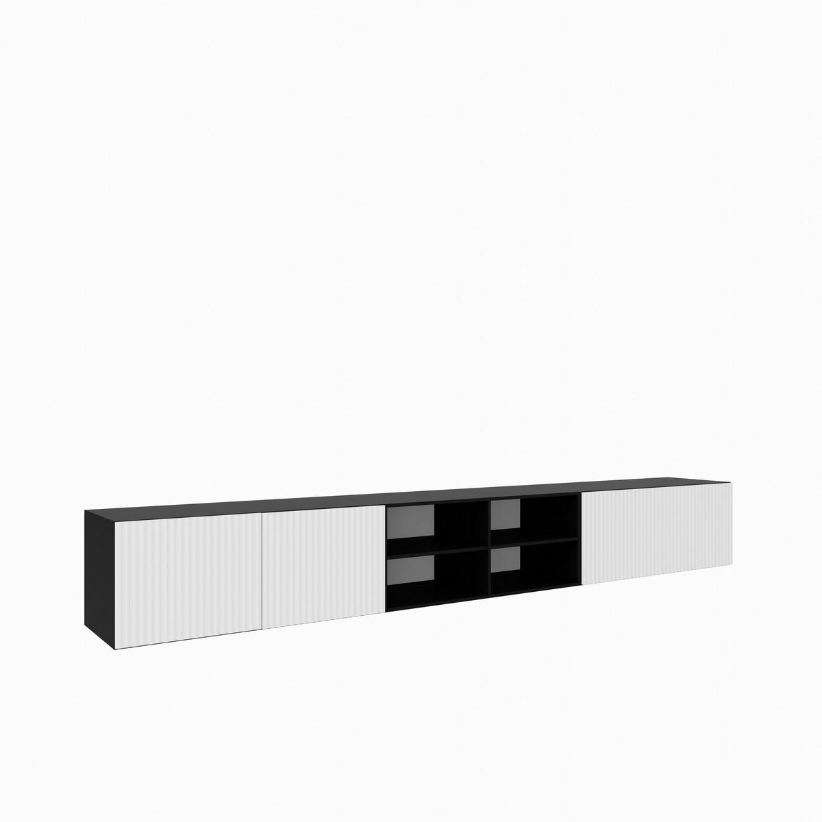 LOWBOARD VAREN 300/41/40 cm, Hängender TV-Schrank Anthrazit / Weiß - Anthrazit/Weiß, Holzwerkstoff (300/41/40cm) - MASSENO