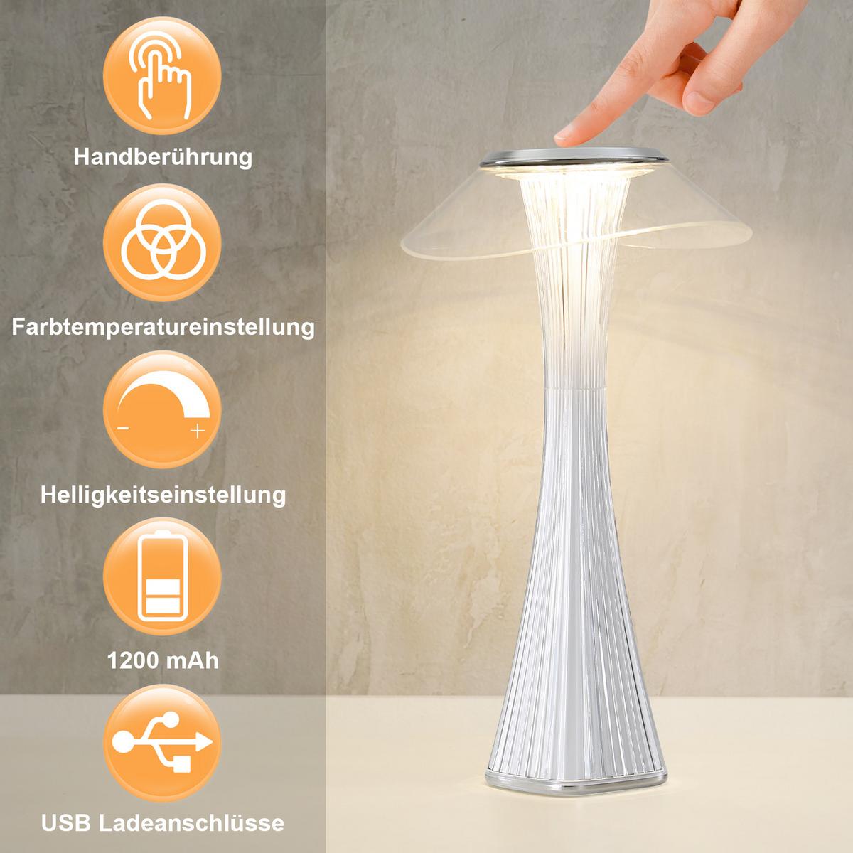 LED TISCHLEUCHTE Rendall - Weiß, Metall (15.1/15.1/27.4cm) - Nettlife