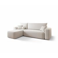 ECKSOFA Agepo In Curio - Creme, Holzwerkstoff/Textil (250/150cm) - Fun Möbel