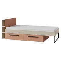 JUGENDBETT Lorin LO11 L / P - Kaschmir/Rosa, Holzwerkstoff (90/200cm) - MIRJAN24