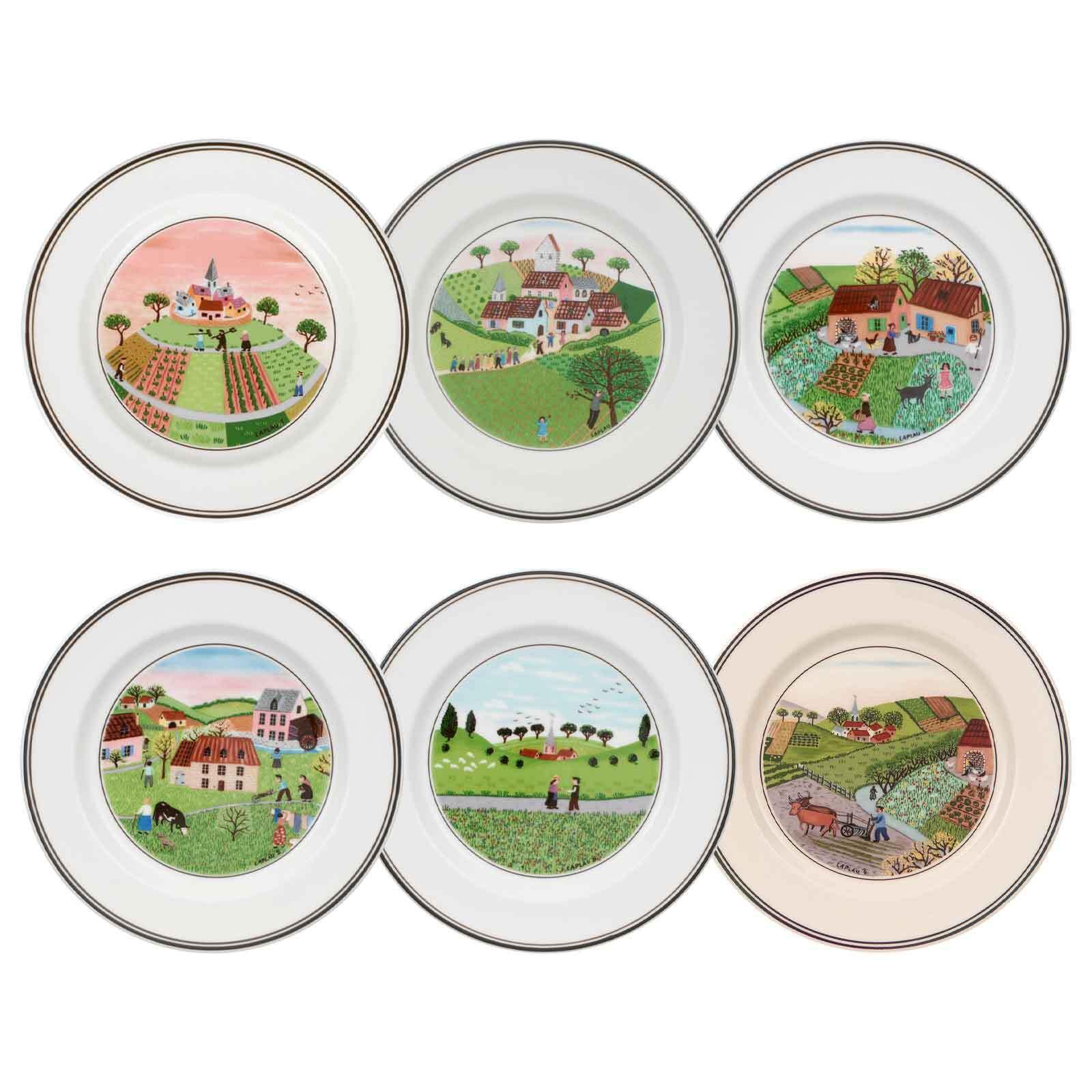 BROTTELLER KOLLEKTION Design Naif bunt ø 17 cm 6er Set - Multicolor, Keramik (17cm) - Villeroy & Boch