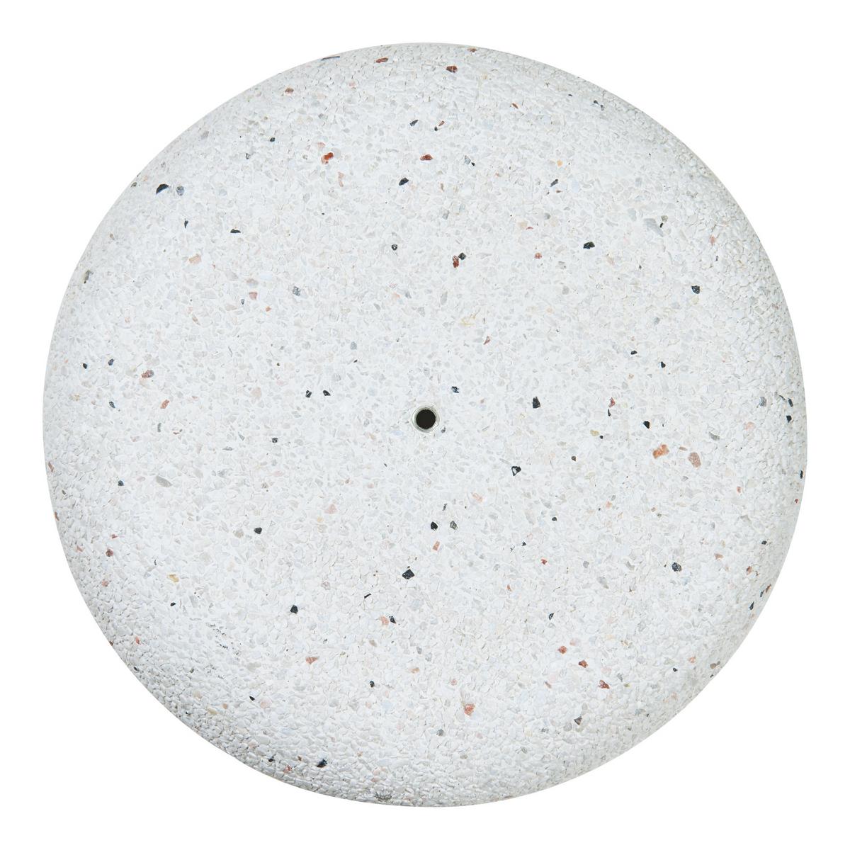 SONNENSCHIRMSTÄNDER Bitritto - Weiß, Stein (45/45cm) - casa.pro