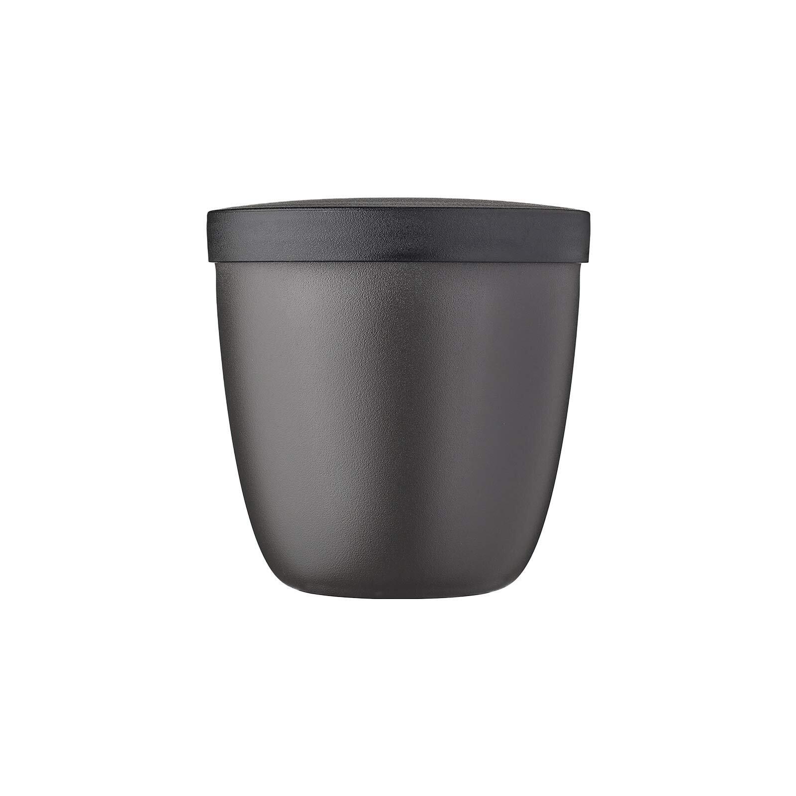 SNACKPOT Ellipse Nordic Black 500 ml - Schwarz, Kunststoff (10.7/10.8/10.7cm) - Mepal