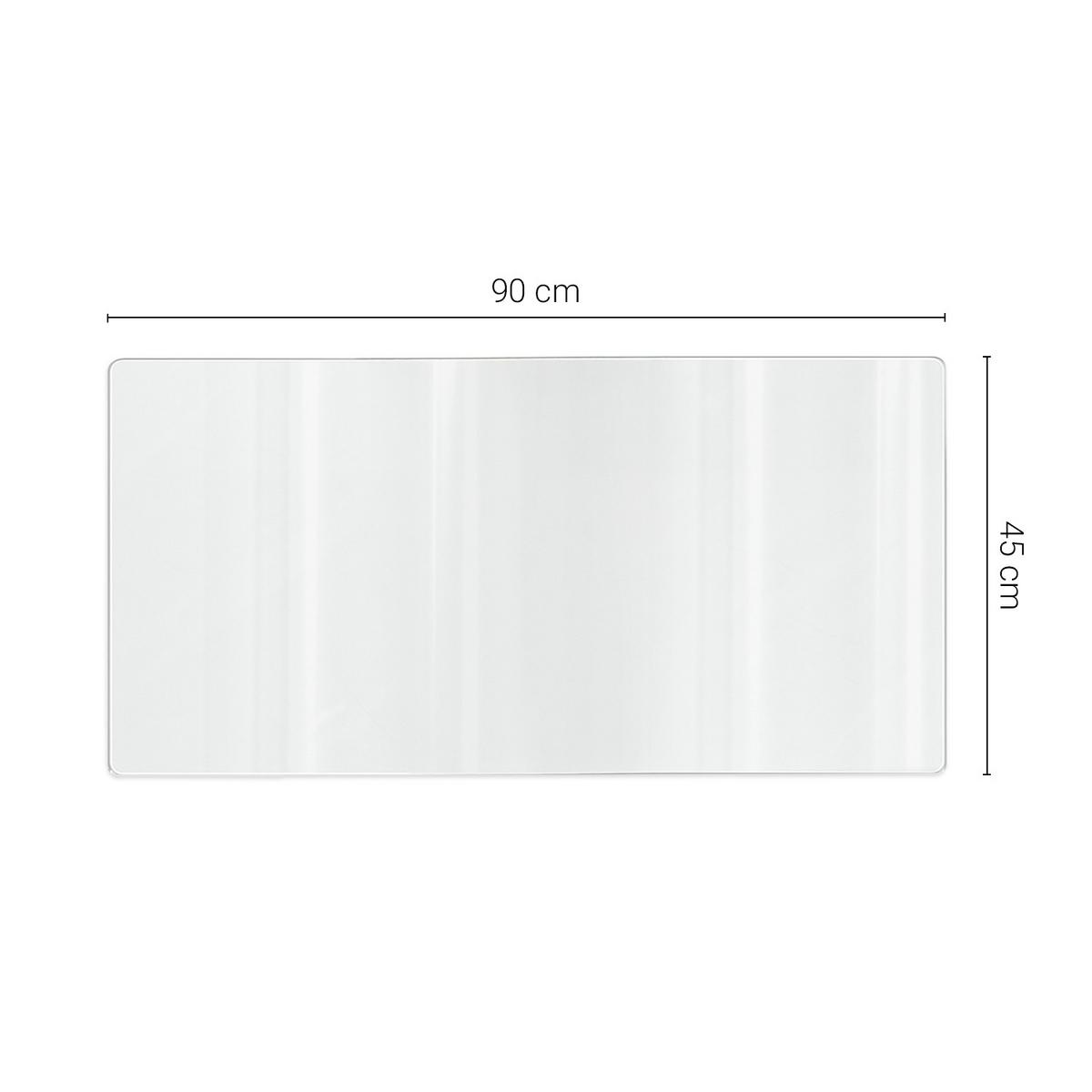 SCHUTZMATTE 90 x 45 cm – Transparente – Weiches Glas - Transparent, Kunststoff (0.2/45/90cm) - TULUP