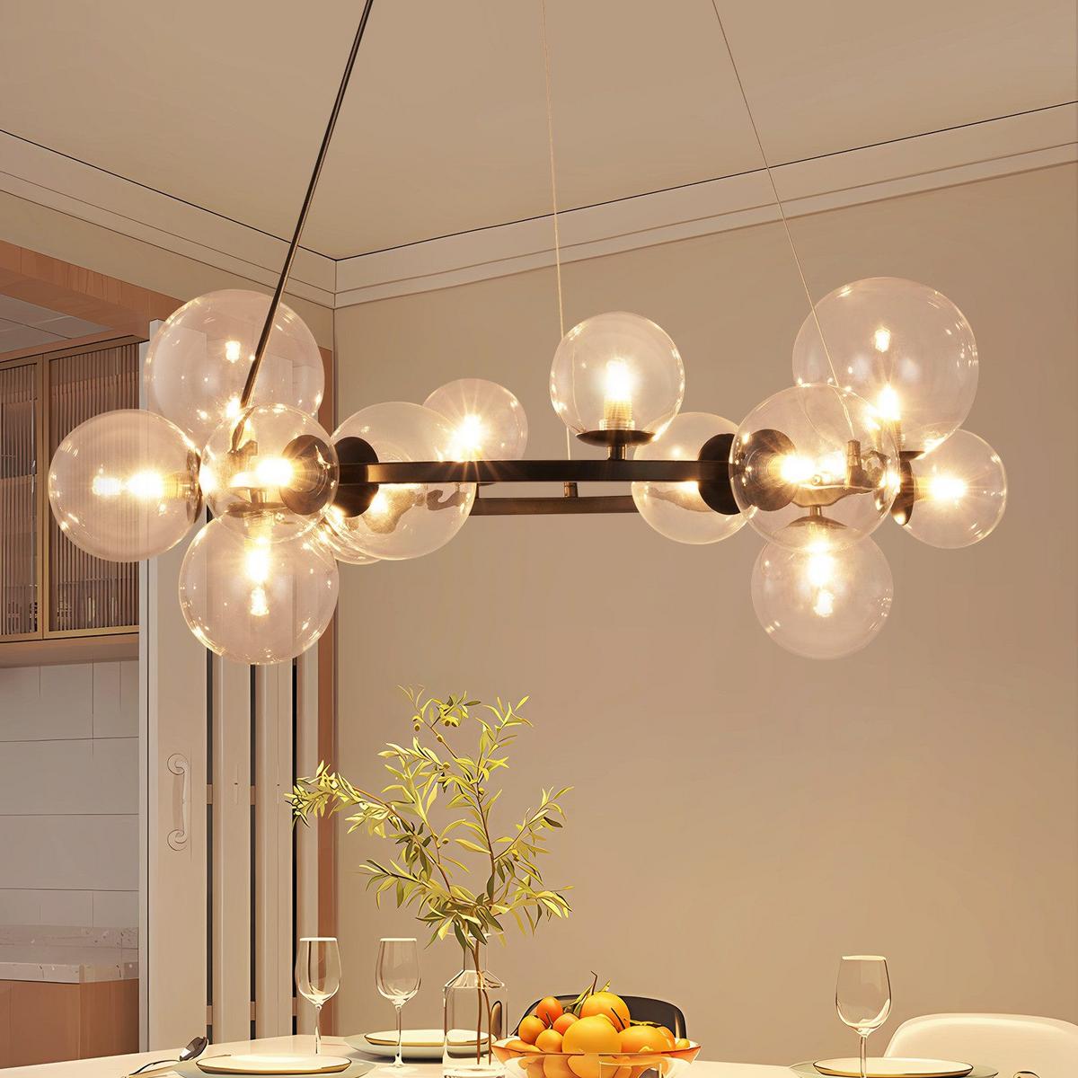 PENDELLEUCHTE Oliver 80/79.5/171 cm - Transparent, Metall (80/79.5/171cm) - ZMH
