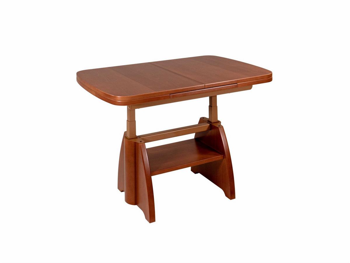 COUCHTISCH höhenverstellbar und ausziehbar Clari 125x56x75 Kirschbaum - Kirschrot, Holz (125/75/75cm) - 58aufmkessel