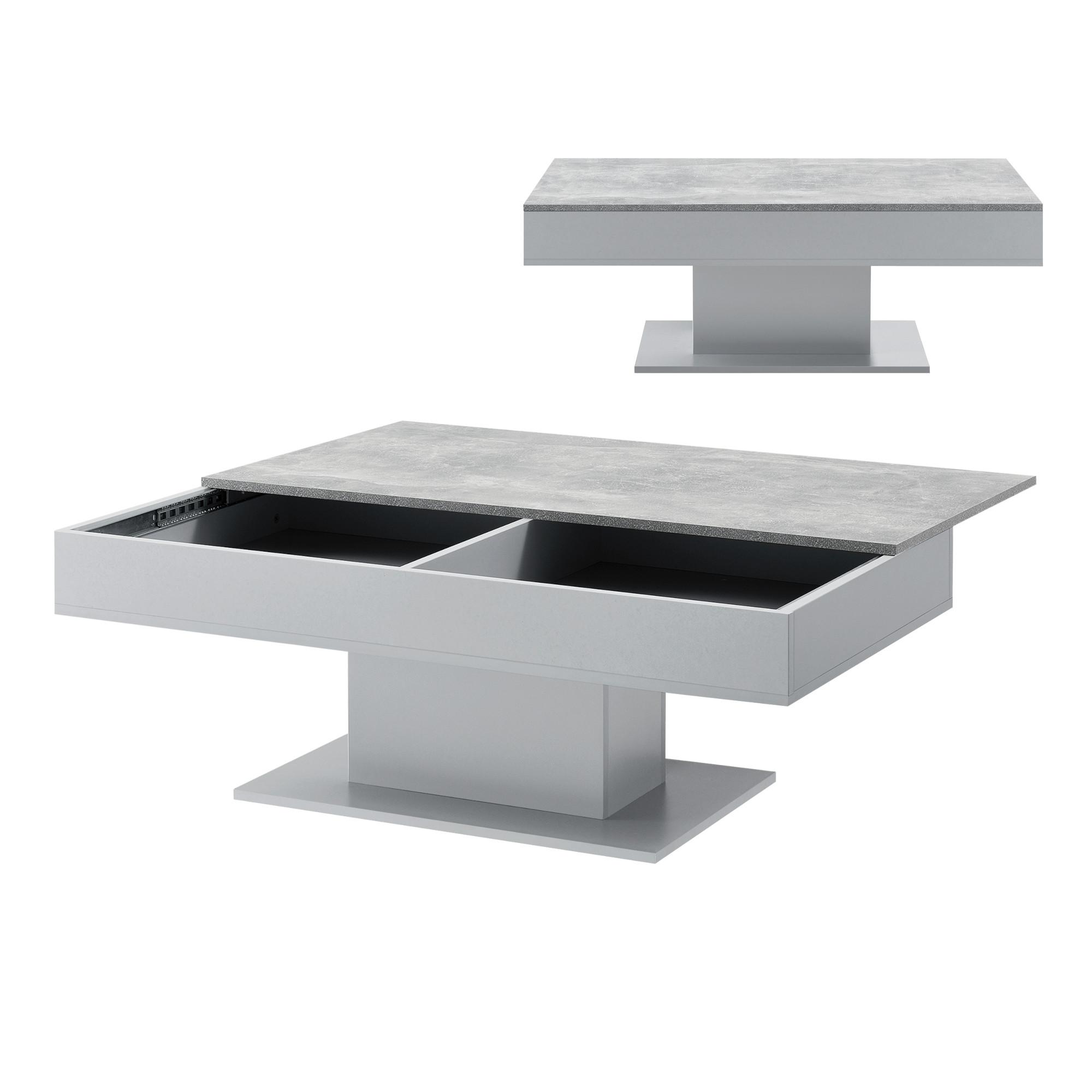 COUCHTISCH Lünen 110/60/40 - Grau, Holzwerkstoff (60/110/40cm) - [en.casa]