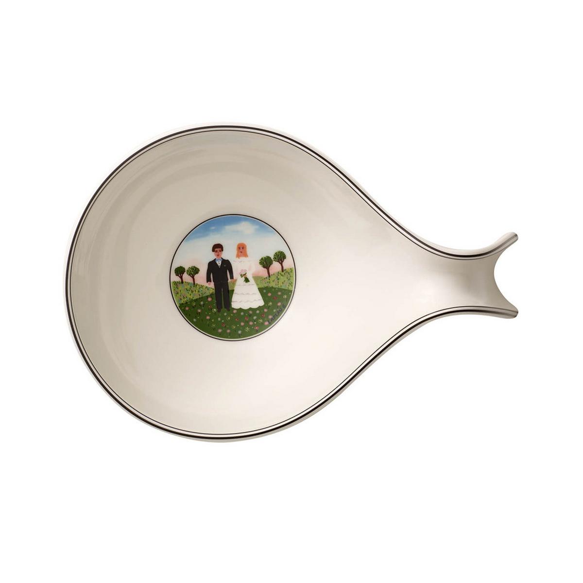 SCHALE MIT GRIFF Design Naif Gifts bunt 24 x 16 cm - Multicolor, Keramik (1cm) - Villeroy & Boch