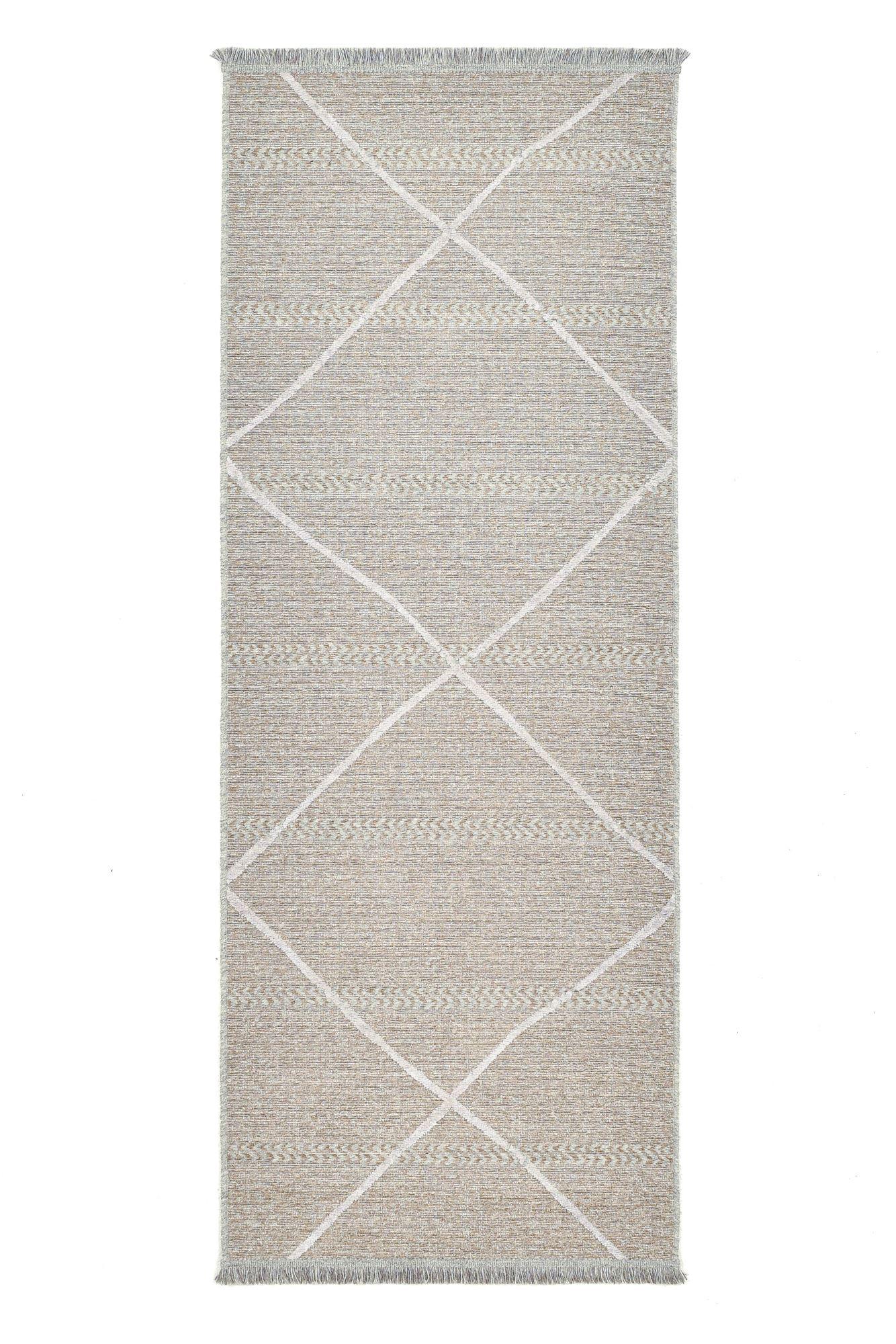 FLACHWEBTEPPICH Braderup 80x200 cm - Beige, Textil (80/200cm) - Sansibar SYLT
