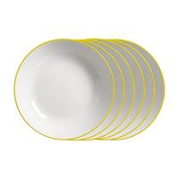 SUPPENTELLER Adela gelb ø 20 cm 6er Set - Gelb, Keramik (20cm) - Ritzenhoff Breker