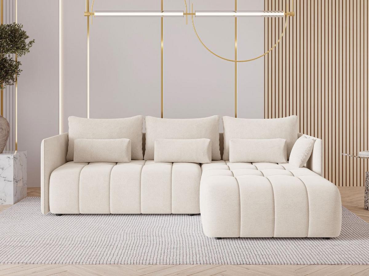 ECKSOFA Ardi Beige - Beige, Holz/Textil (245/182cm) - Graingold