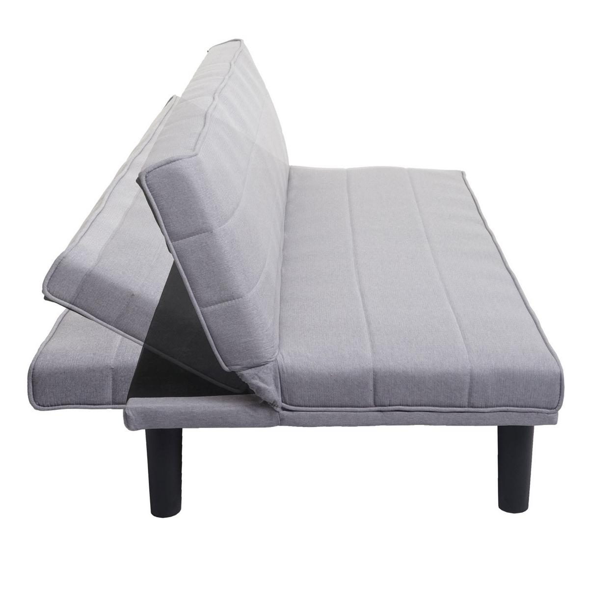 SCHLAFSOFA Grau - Grau, Textil (165/72/78cm) - MCW