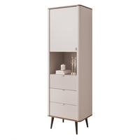 BÜCHERREGAL NAVANI 90/40/163 cm, Kaschmir / Nussbaum - Nussbaumfarben/Schwarz, Holzwerkstoff/Metall (90/163/40cm) - Idohome