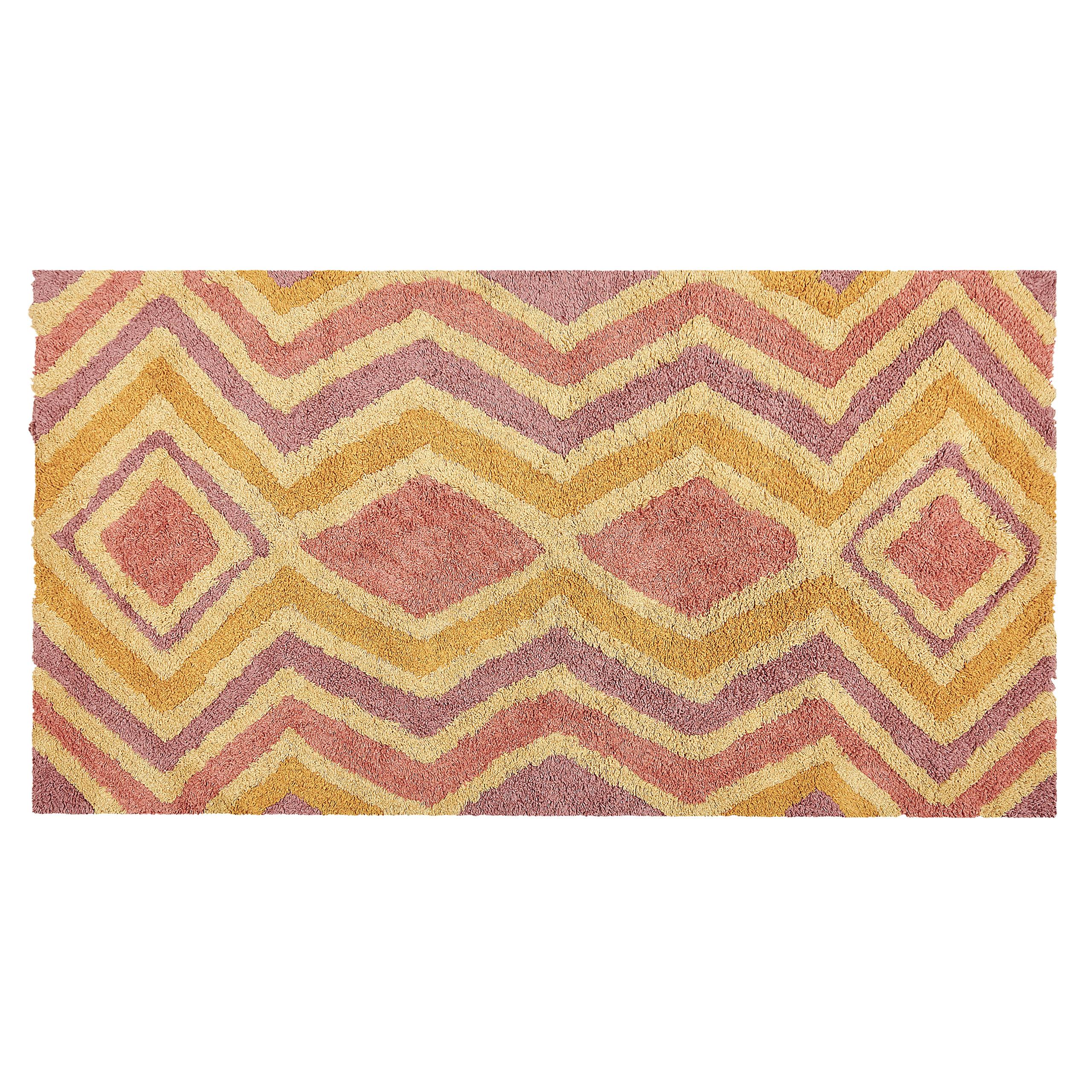 KURZFLOR-TEPPICH Canakkale 150/80 cm - Multicolor, Textil (80/150cm) - Beliani