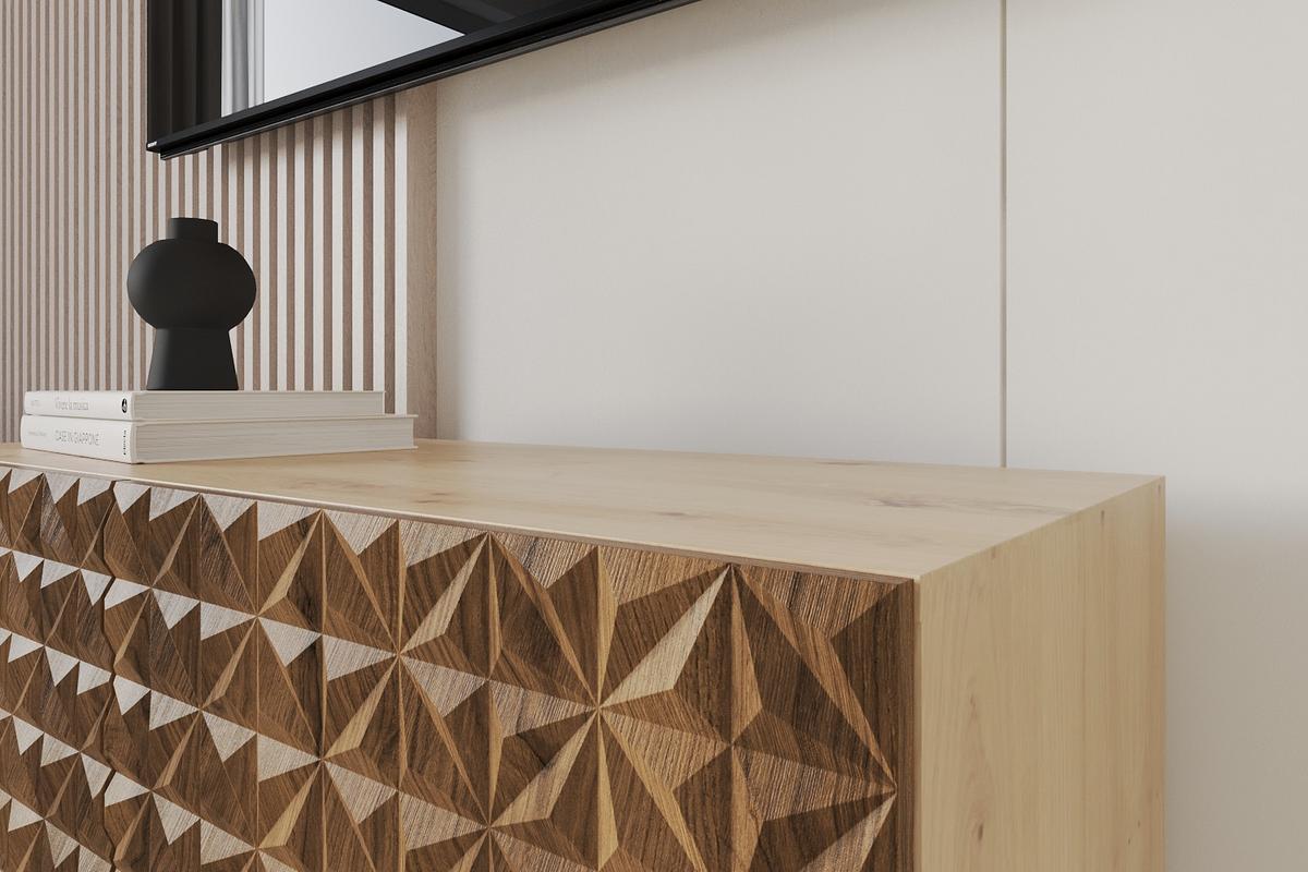 LOWBOARD VIRA-W 100x40x40 cm - Artisan / Katania - Eiche Wotan, Holzwerkstoff (100/40/40cm) - ALTDECOR