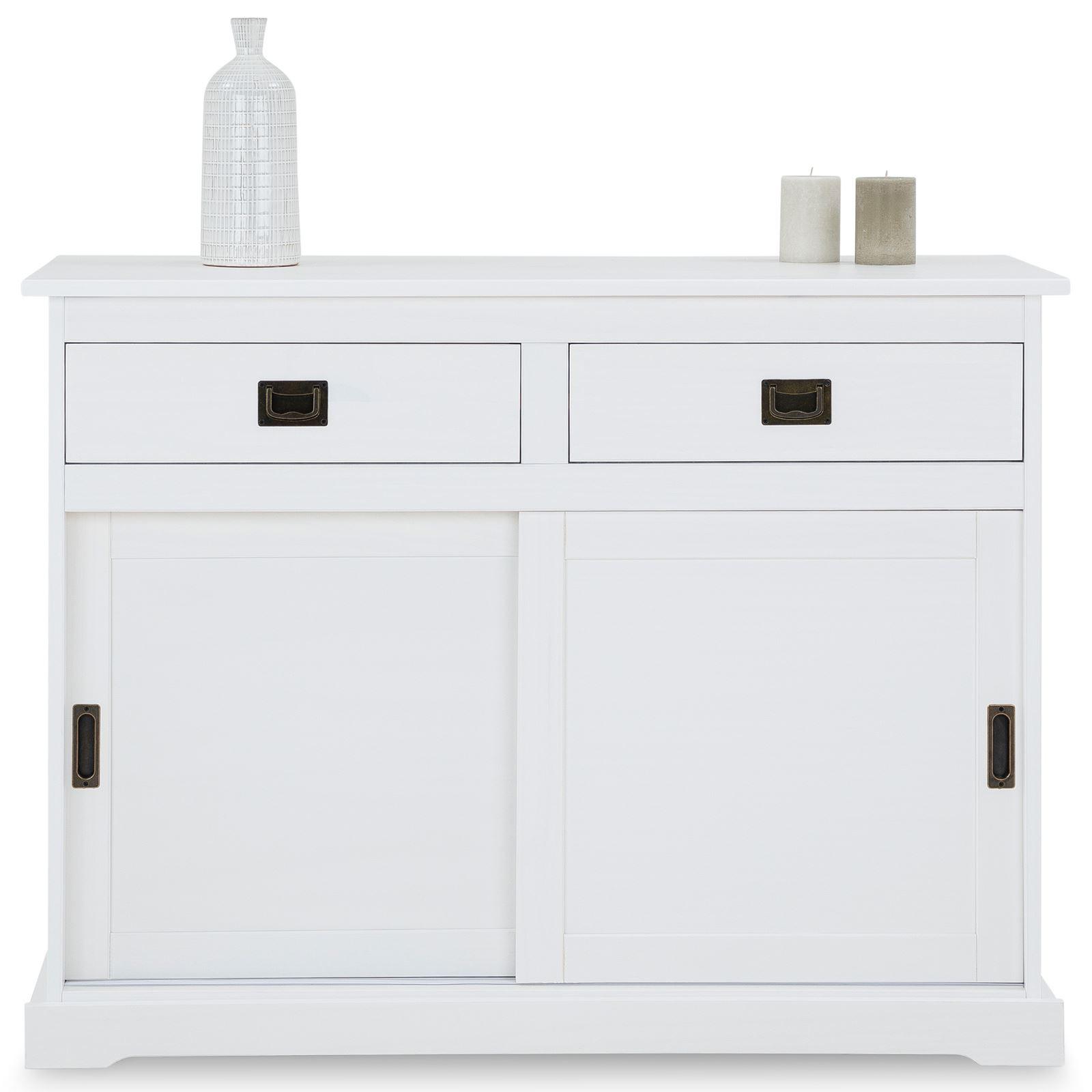 KOMMODE SAVONA weiß - Weiß, Holz (110/84/46cm) - IDIMEX