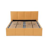 POLSTERBETT Dalas Gold 160 x 200 x 40 cm Stauraum Mit hochwertiger Matratze H3 (bis 120 kg) und Lattenrost - Goldfarben, Holz (160/200cm) - Halmon Schlafkomfort Betten 