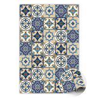 VINYL TEPPICH 120x180 cm Portugiesische Kacheln - Blau, Kunststoff (120/180cm) - TULUP