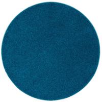 LUXUS HOCHFLOR LANGFLOR TEPPICH MILANO RUND - Petrol, Textil (160/160cm) - Snapstyle