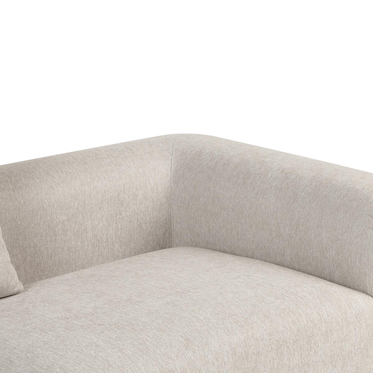 3-SITZER-SOFA Taupe Vinliden - Beige/Braun, Textil (217/62/87cm) - Beliani