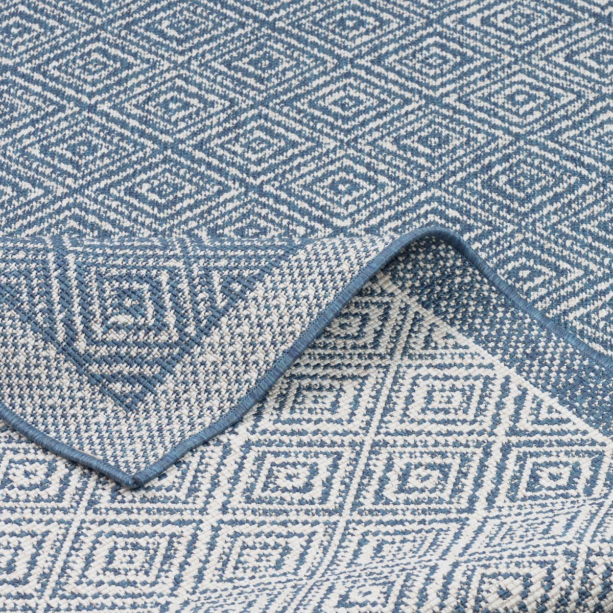 IN & OUTDOOR TEPPICH HAMPTON MELIERT - Blau, Textil (80/150cm) - Pergamon