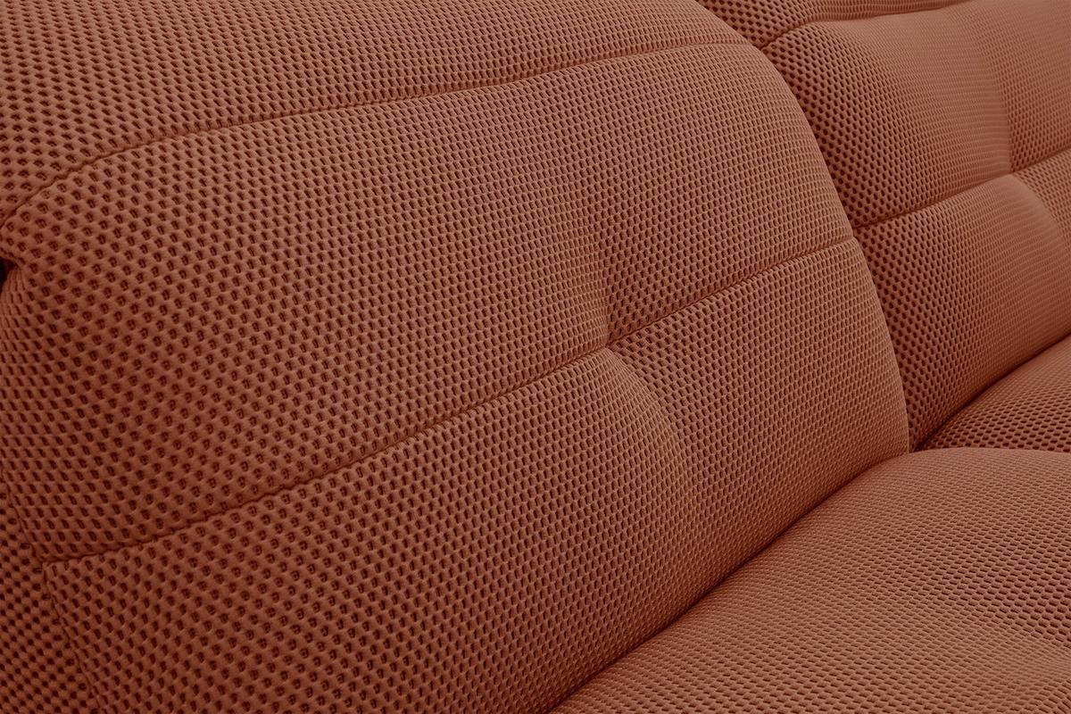 ECKSOFA TRENTO 4-Sitzer, dunkelorange - Dunkelorange/Schwarz, Holzwerkstoff/Kunststoff (165/262cm) - Wozimo