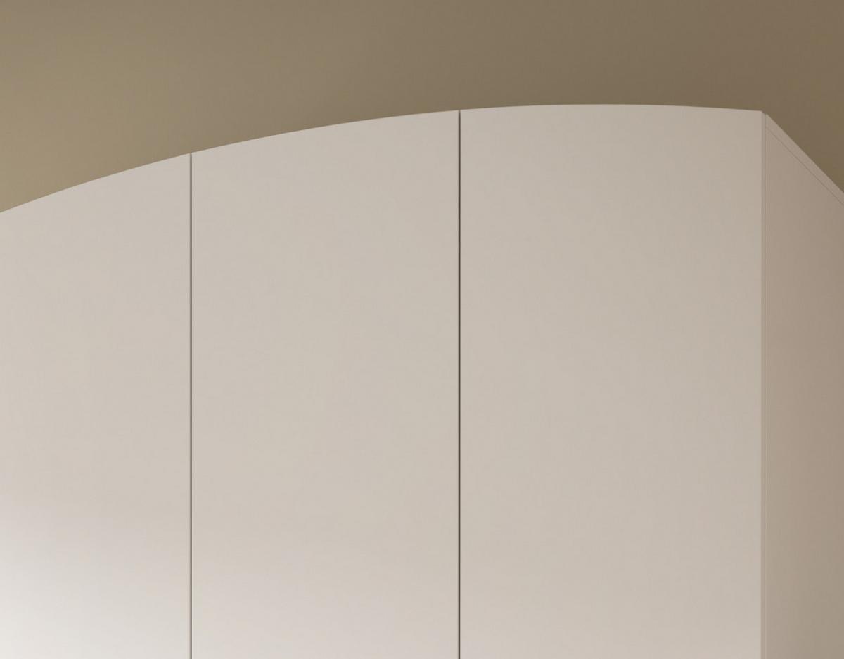 KLEIDERSCHRANK in weiß, Eiche Artsian 122 x 194 cm, Drehtürenschrank 3-türig skandinavisch - Eichefarben/Weiß, Holzwerkstoff (122/198/51cm) - Inn.Furn