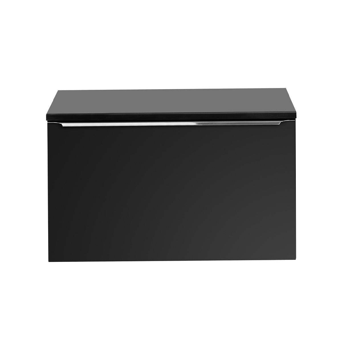 WASCHTISCHUNTERSCHRANK 80cm Éros Schwarz - Schwarz, Holzwerkstoff (80/48/46cm) - Petits-meubles