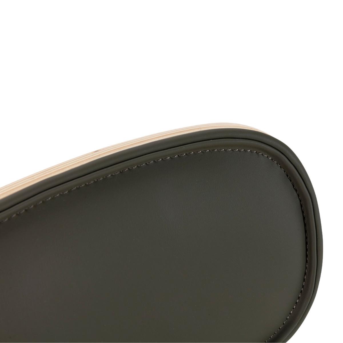 HOCKER 2er-Set aus Kunstleder mit Metallfüßen 41/95/50 cm - Grün, Metall (41/95/14cm) - Calicosy