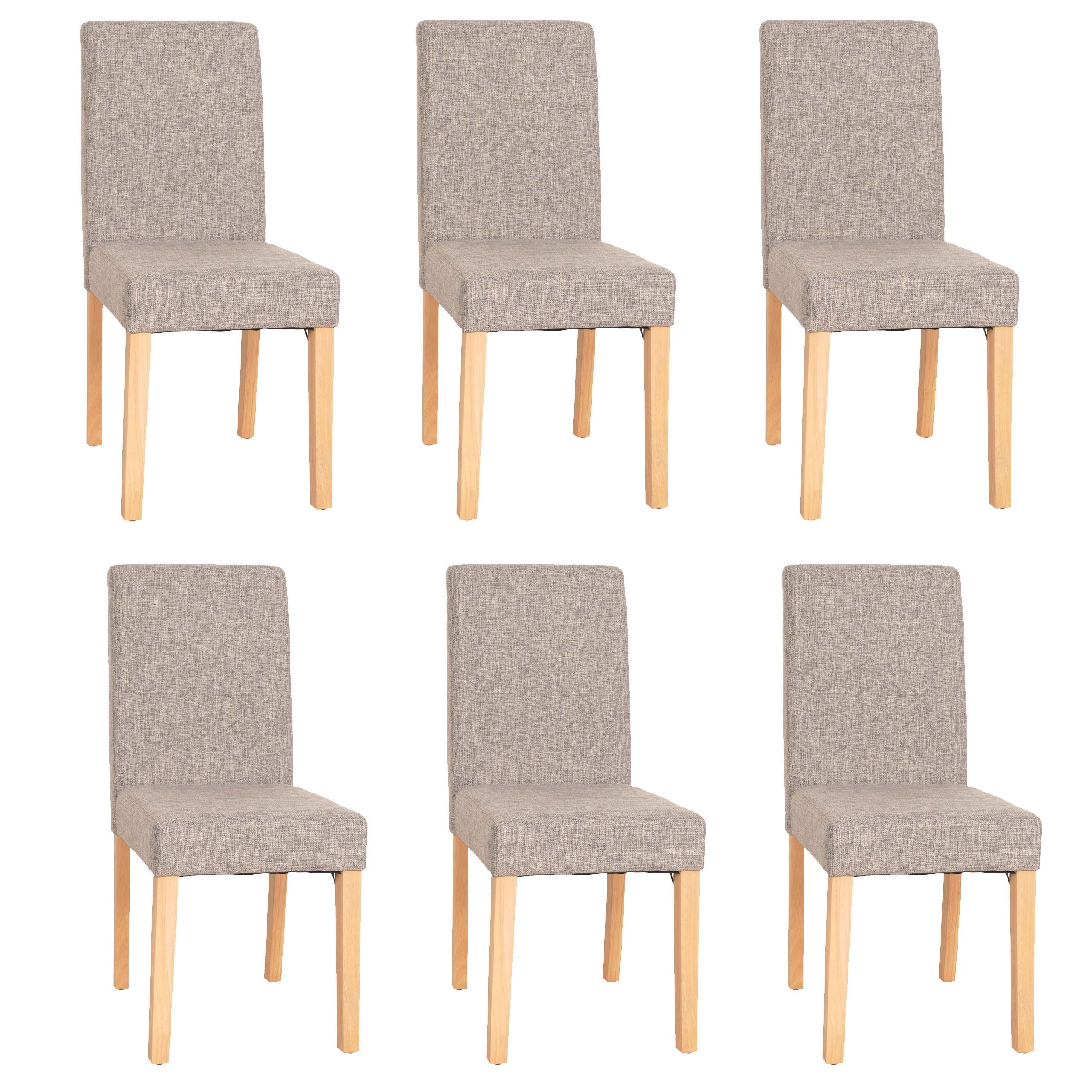 ESSZIMMERSTUHL Grau 6er-Set - Grau, Textil (43/90/48cm) - MCW