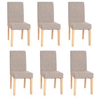 ESSZIMMERSTUHL Grau 6er-Set - Grau, Textil (43/90/48cm) - MCW