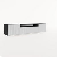 LOWBOARD VAREN 200/41/40 cm, Hängender TV-Schrank Anthrazit / Weiß - Anthrazit/Weiß, Holzwerkstoff (200/41/40cm) - MASSENO