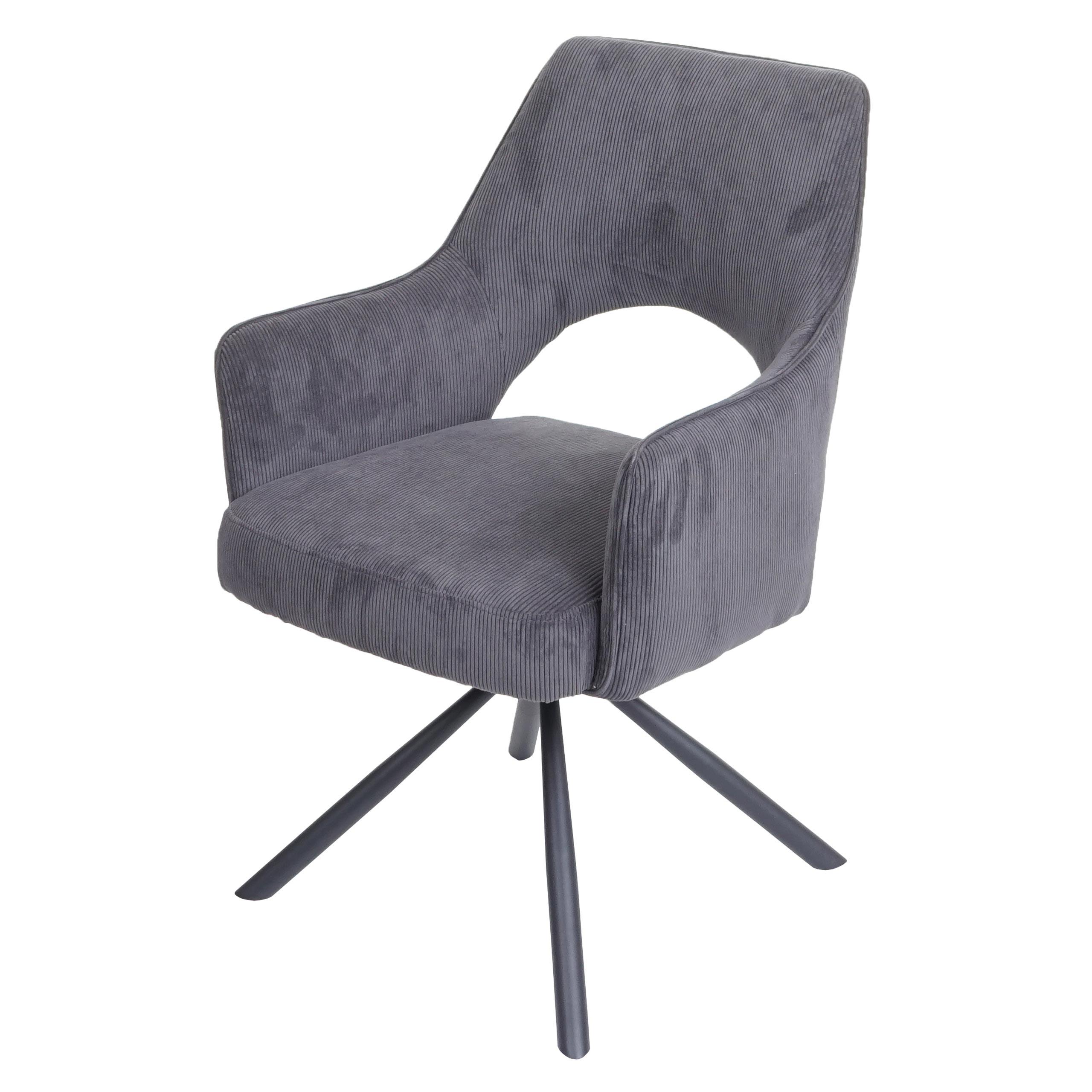 ESSZIMMERSTUHL K3 Braun, Grau - Dunkelgrau/Braun, Textil (57/89/52cm) - MCW