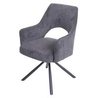 ESSZIMMERSTUHL K3 Braun, Grau - Dunkelgrau/Braun, Textil (57/89/52cm) - MCW