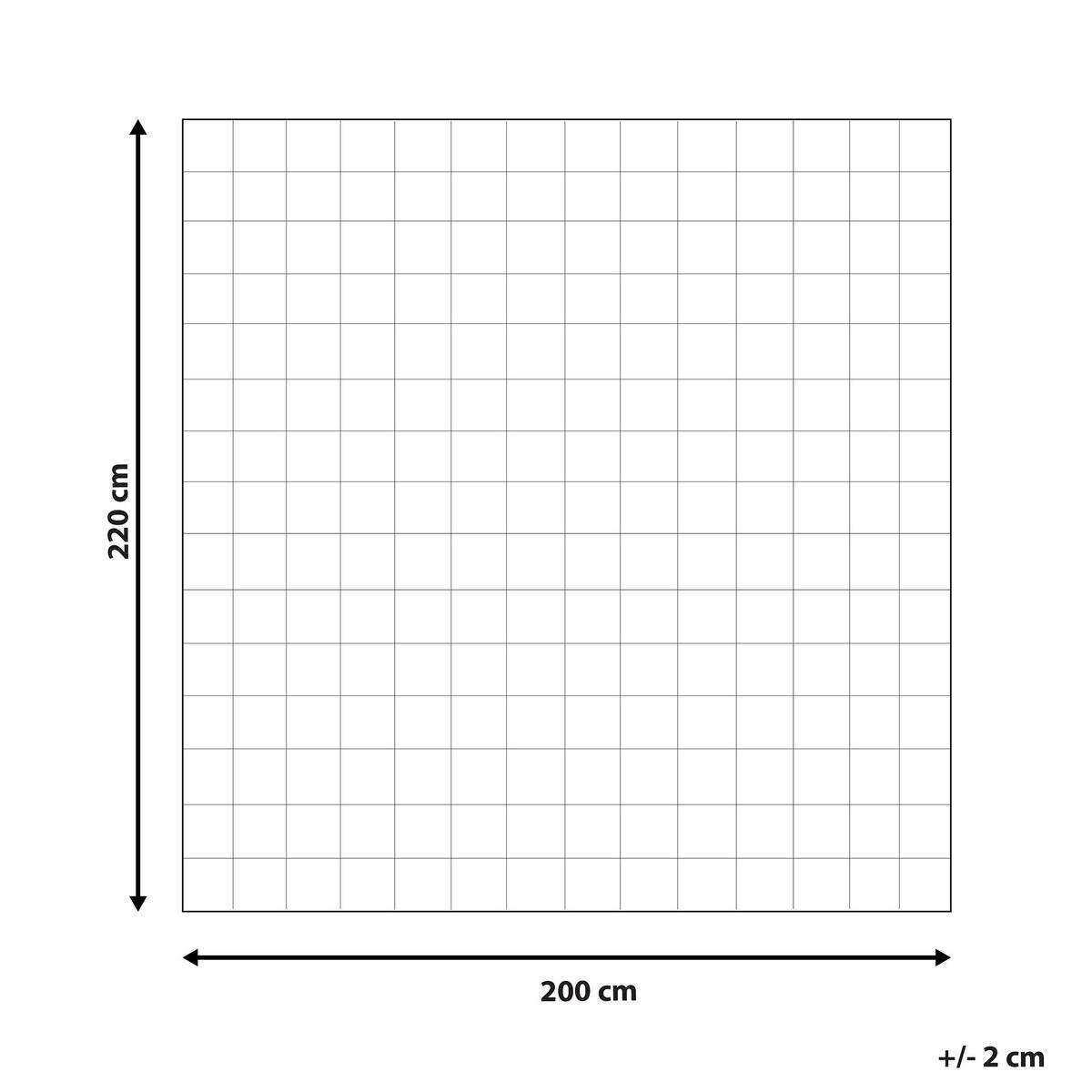 SOMMERBETTDECKE Weiß 200/220 cm Annapurna - Weiß, Textil (200/220cm) - Beliani