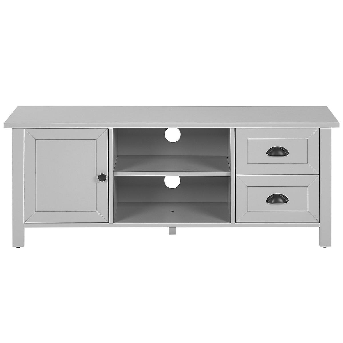 TV-MÖBEL Grau HONOLULU 42/120/46 cm - Grau, Holzwerkstoff (120/46/42cm) - Beliani