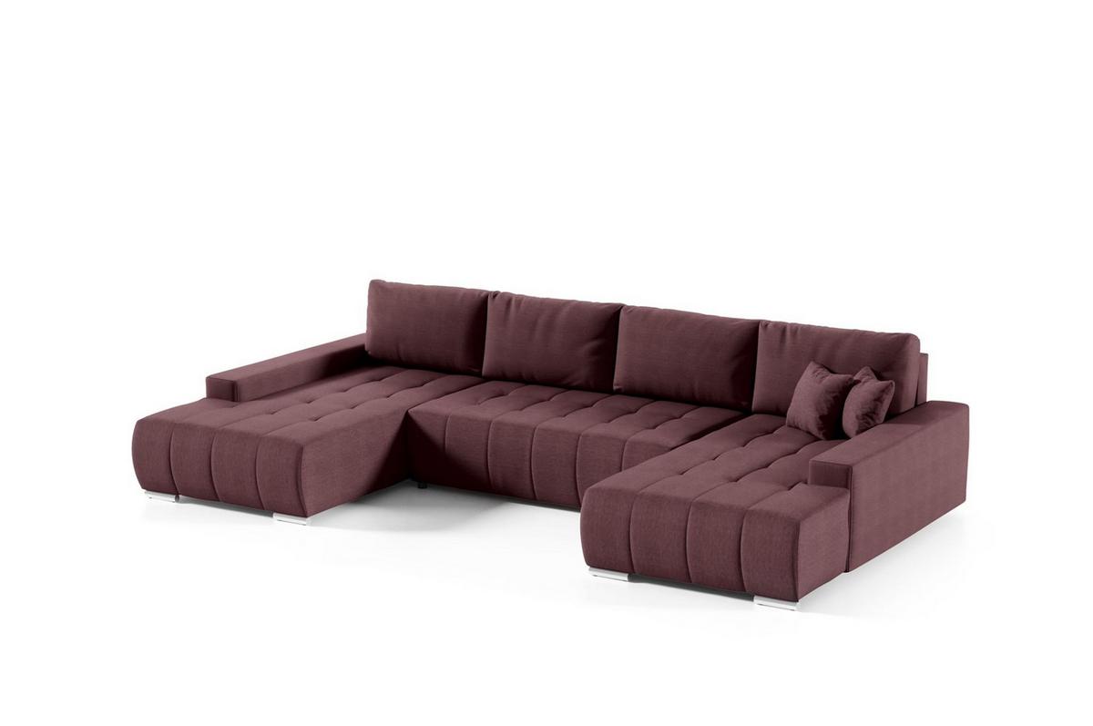 WOHNLANDSCHAFT Vogar In Aulla - Magenta, Holzwerkstoff/Textil (350/85/185cm) - Fun Möbel