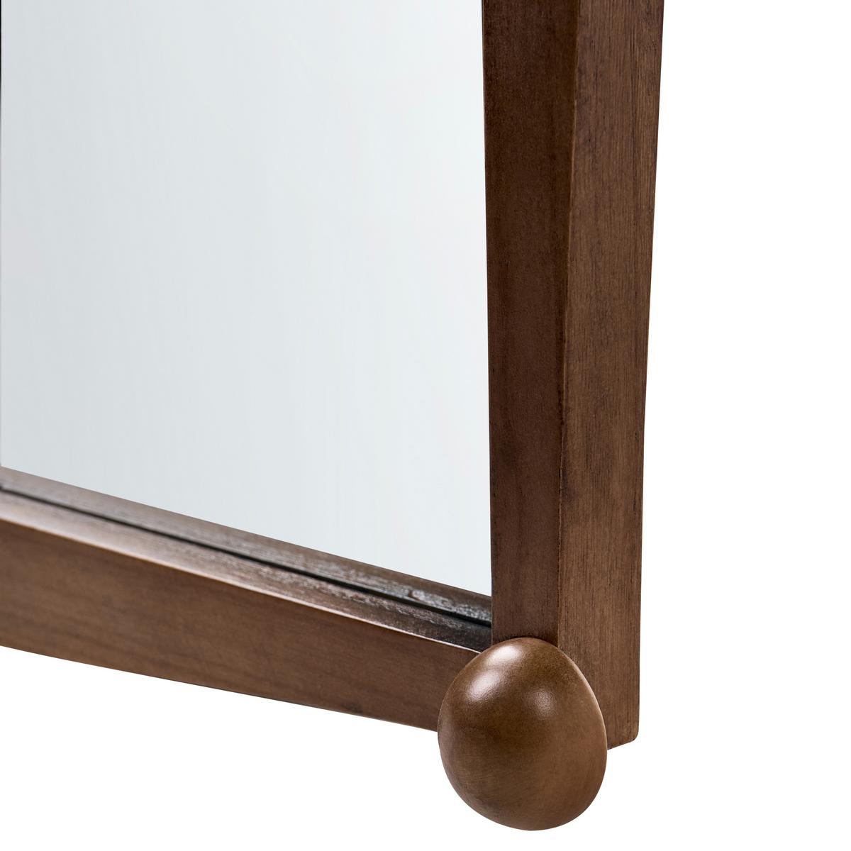 WANDSPIEGEL 61/91 cm Paulownia-Holz Braun Torteron - Braun, Holz (61/91/2cm) - Beliani