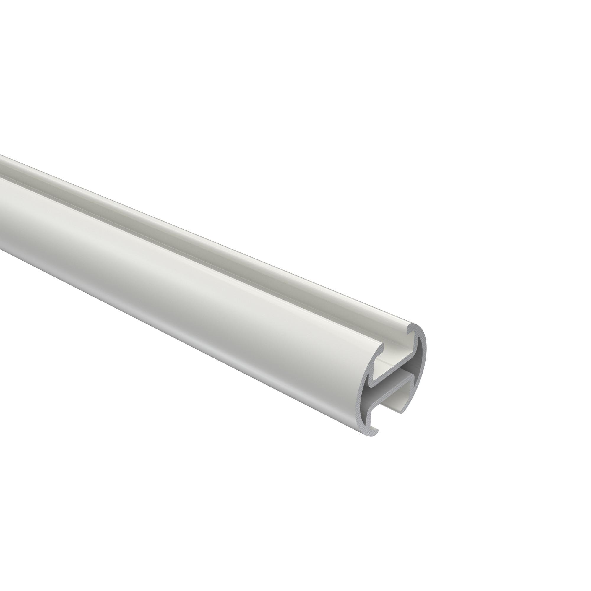 INNENLAUFPROFIL 200 cm, 20 mm Ø Weiß - Weiß, Metall (200cm) - INTERDECO