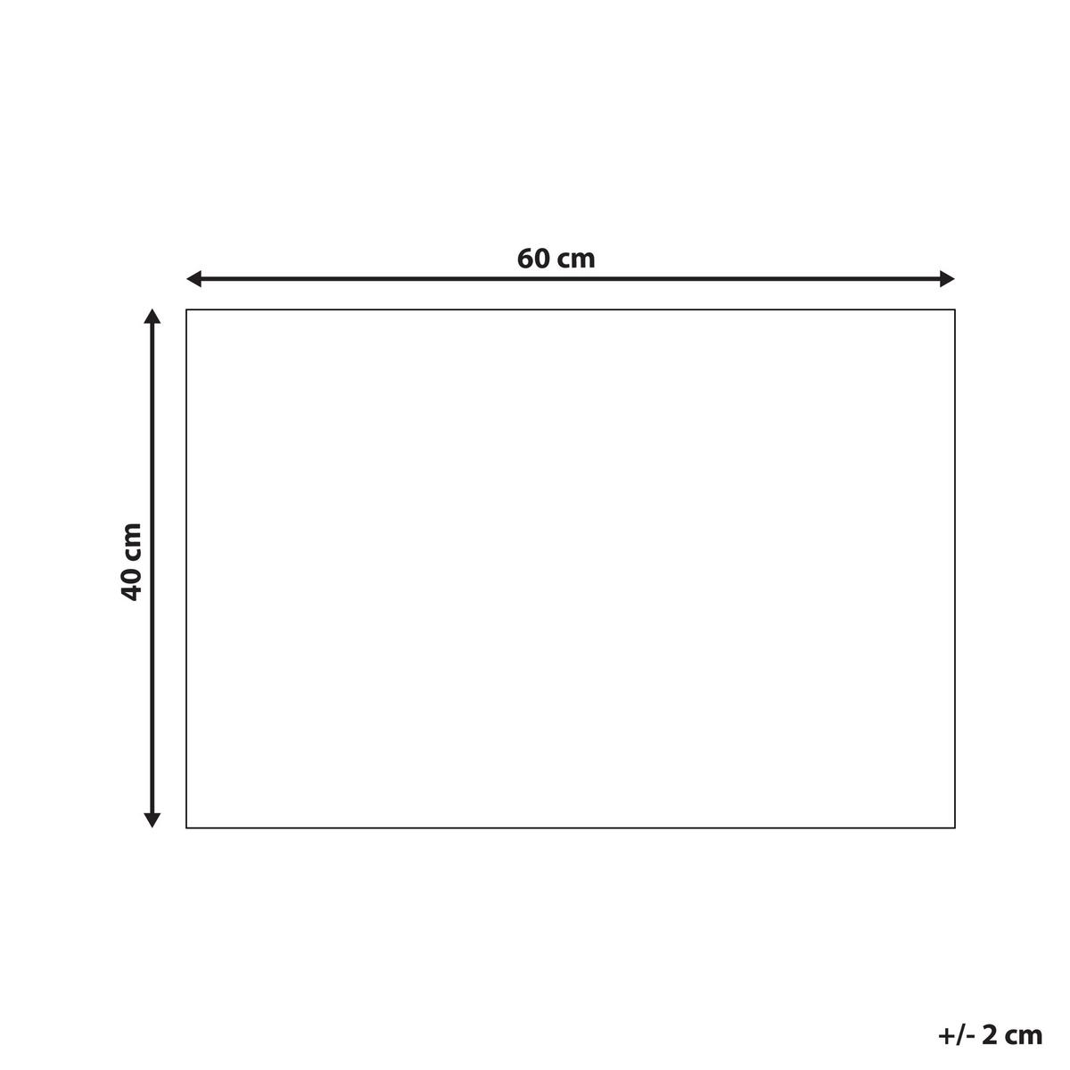 FUSSMATTE Naturfarben Timolan - Naturfarben, Naturmaterialien (60/40cm) - Beliani