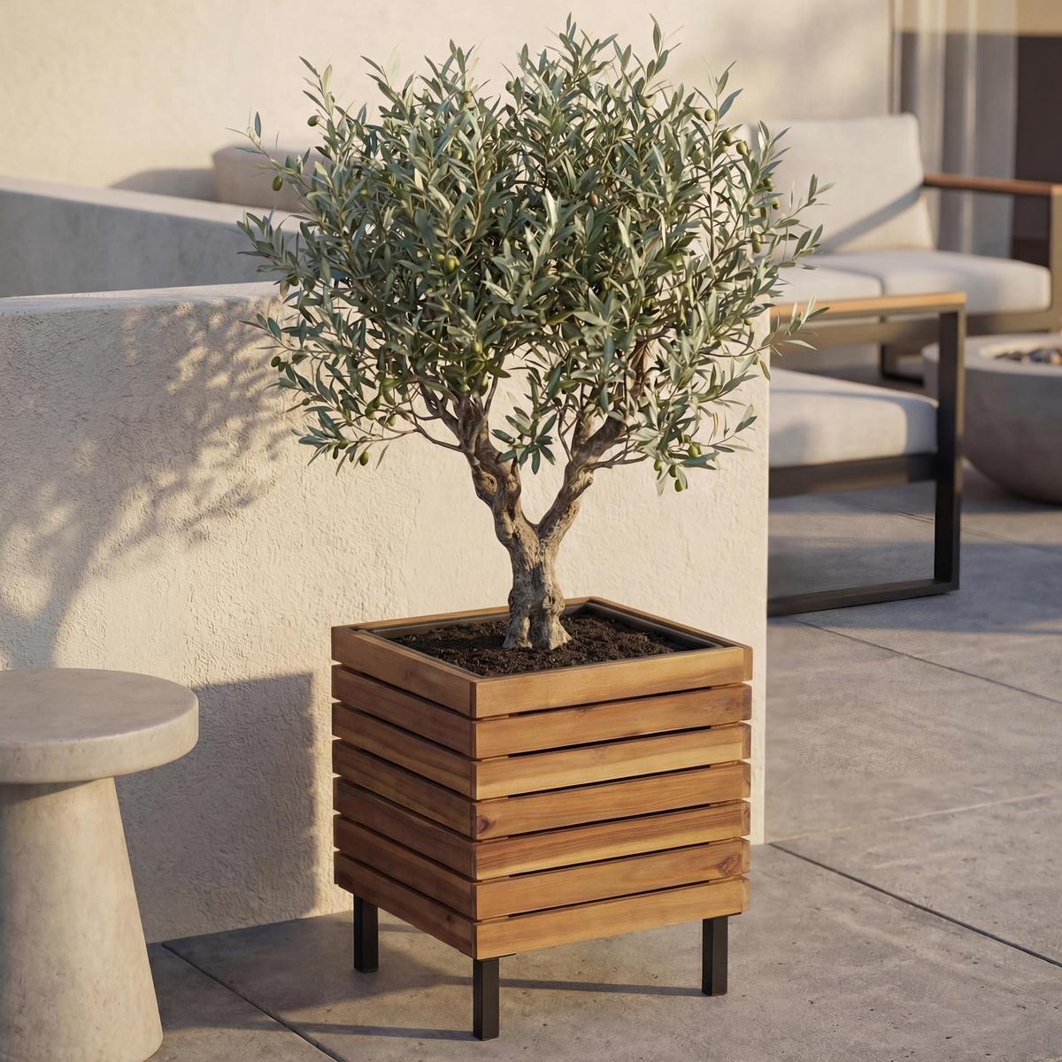 PFLANZKASTEN Braun - Braun, Holz (33/43/33cm) - MCW