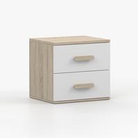 NACHTTISCH JONAS III 22, 55/51/44, 2 Schubladen, Sonoma-Eiche - Sonoma Eiche, Holzwerkstoff (55/44/51cm) - imoebel24