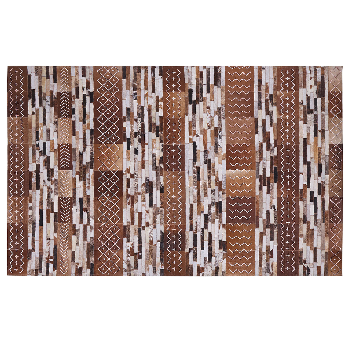 KURZFLOR-TEPPICH Herekli 200/140 cm - Braun, Fell (140/200cm) - Beliani