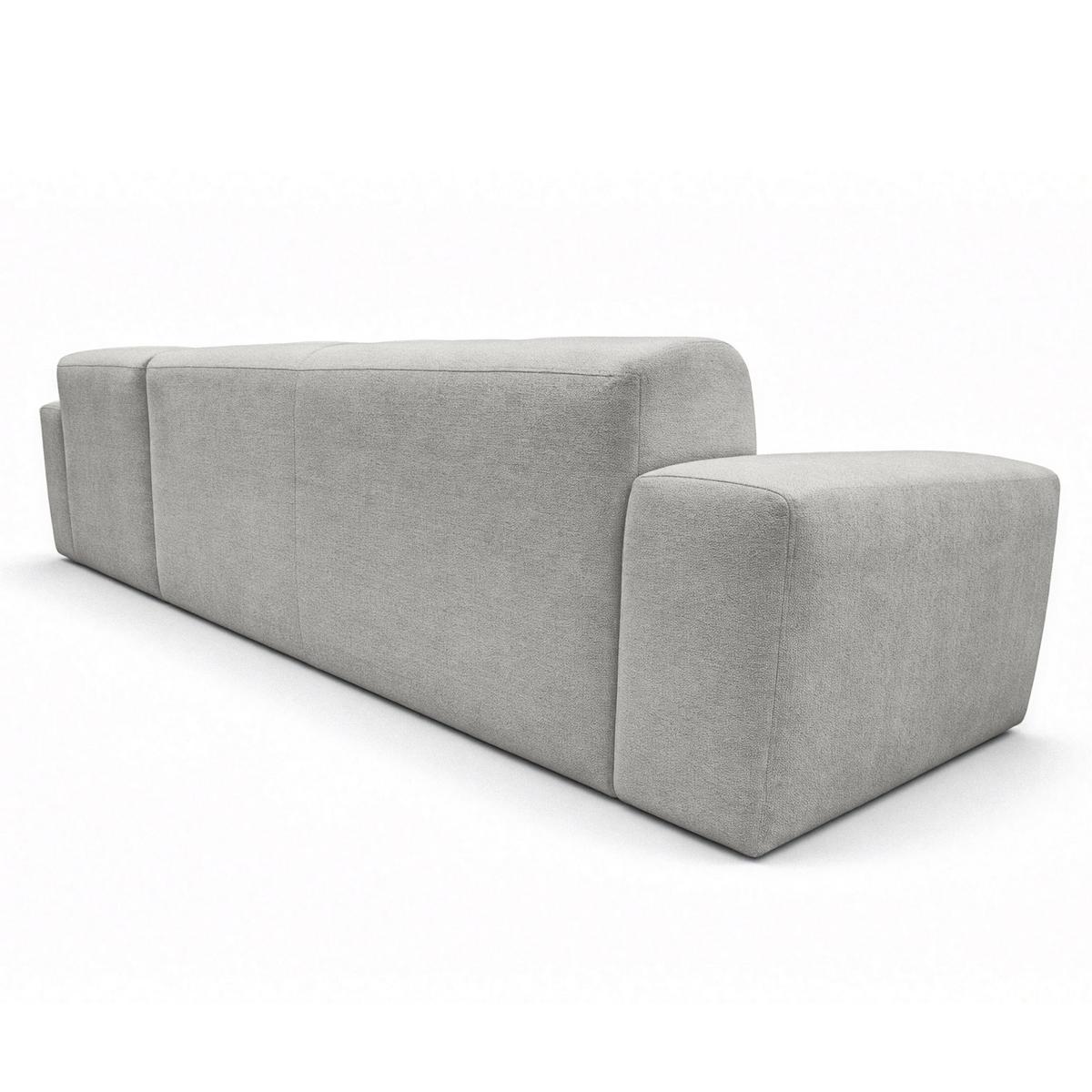 ECKSOFA L Form Corlu Grau 310/165/78 cm – stilvolle kleine Eckcouch Rechts - Schwarz/Grau, Kunststoff/Textil (165/310cm) - AX Living
