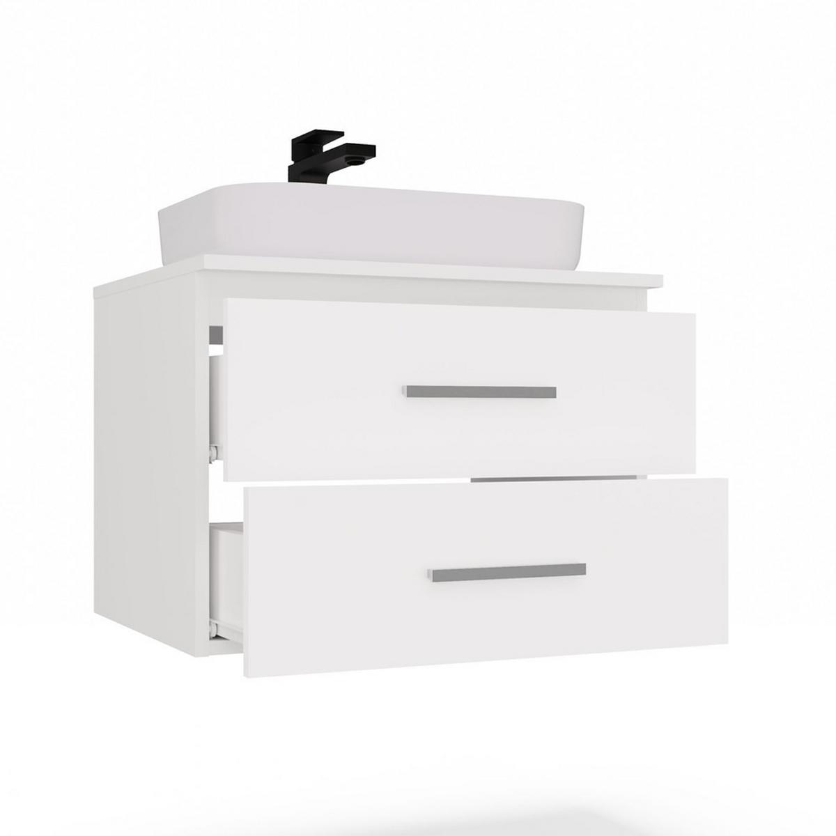 WASCHBECKENUNTERSCHRANK Weiß 60/45/50 - Weiß, Holzwerkstoff (60/45/50cm) - RAUMHIRSCH FURNITURE