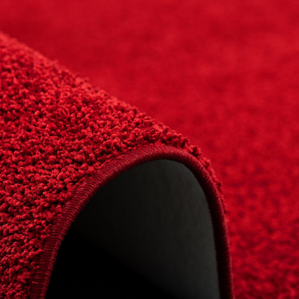 HOCHFLOR LANGFLOR TEPPICH COTTAGE - Rot, Textil (80/160cm) - Snapstyle