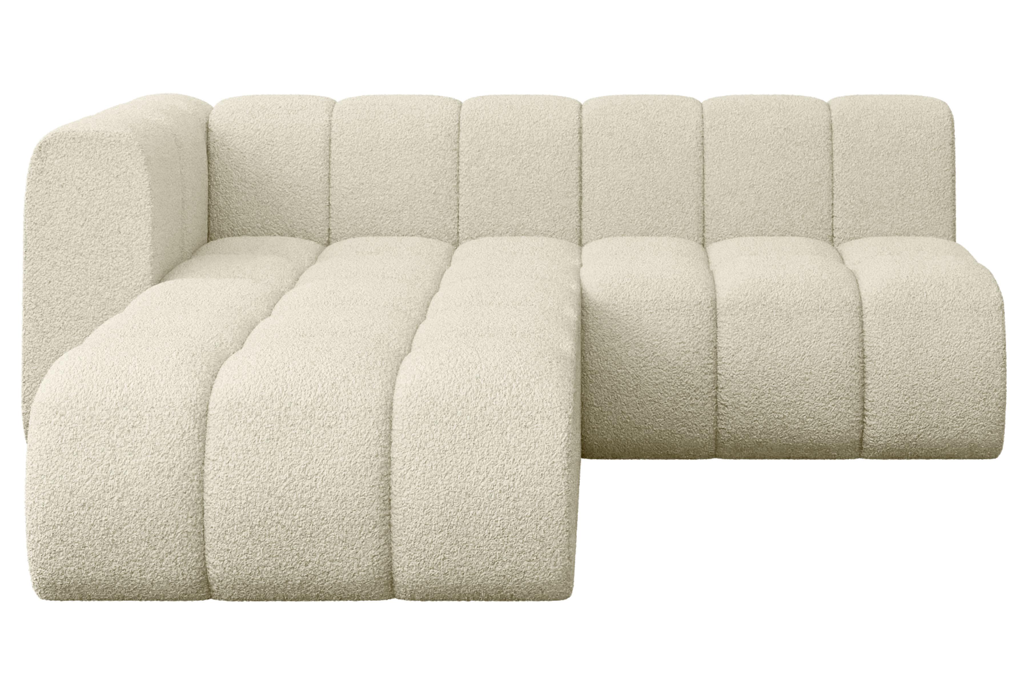 ECKSOFA modulares Sofa Darnel-L1 - 205x177x70 cm Beige - Beige, Holzwerkstoff/Textil (205/177cm) - ALTDECOR