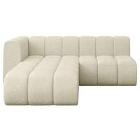 ECKSOFA modulares Sofa Darnel-L1 - 205x177x70 cm Beige - Beige, Holzwerkstoff/Textil (205/177cm) - ALTDECOR
