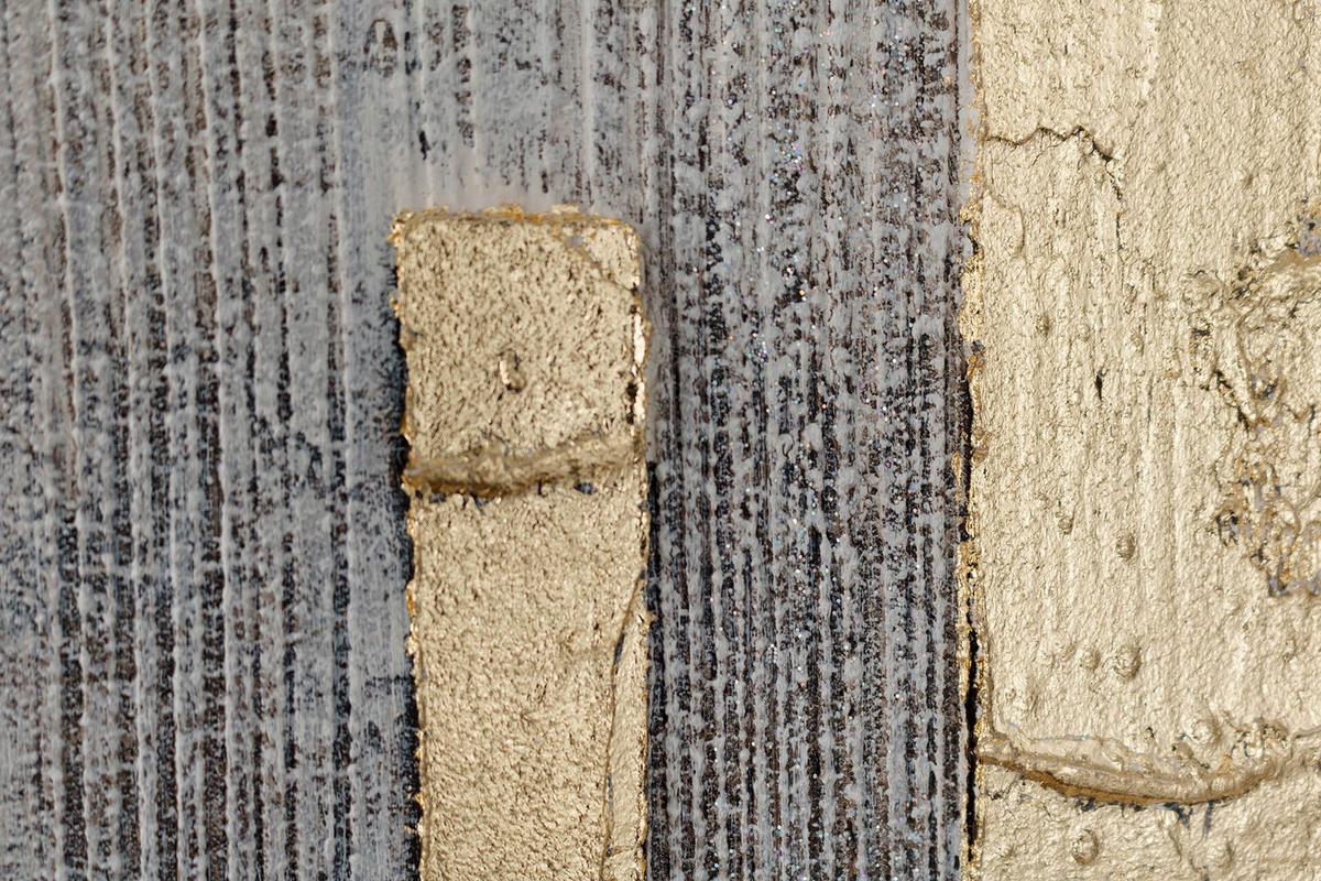 ACRYLBILD HANDGEMALT 120/60 cm - Grau, Holz/Textil (120/60cm) - KUNSTLOFT