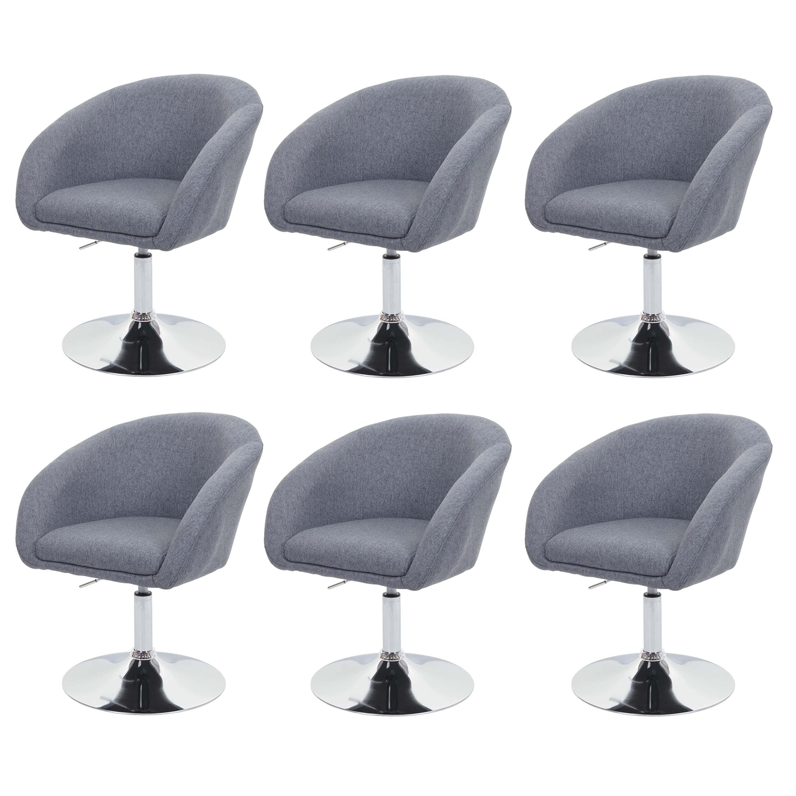 ESSZIMMERSTUHL Grau 6er-Set - Dunkelgrau/Grau, Textil (59/90/60cm) - MCW